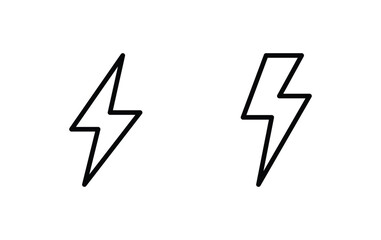 Poster - Lightning icon, Lightning sign vector	