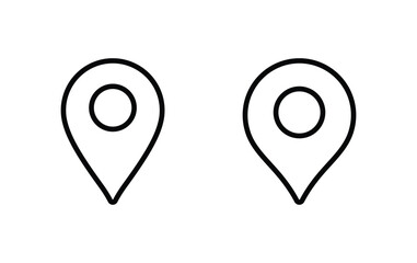 Poster - Pin maps icon, location sign vector