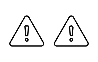 Poster - Warning icon vector