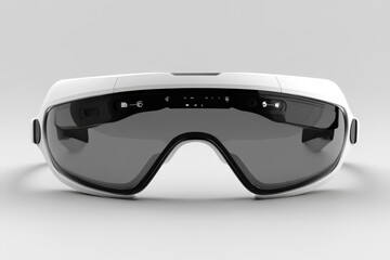Poster - A wearable technology design concept for AR glasses, combining cutting-edge display technology with sleek, modern aesthetics.
