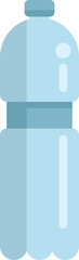 Poster - large plastic water bottle with a blue cap is standing upright