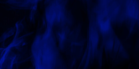 Aufkleber - Blue smoke in dark background.Texture and desktop picture. blue texture with colorful smoke, decorative and blurry fire motion one line, minimalistic art textures for making flyer and poster design. 