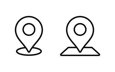 Poster - pin maps icon, location sign vector