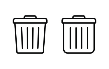 Poster - trash icon, recycle bin icon, delete symbol vector