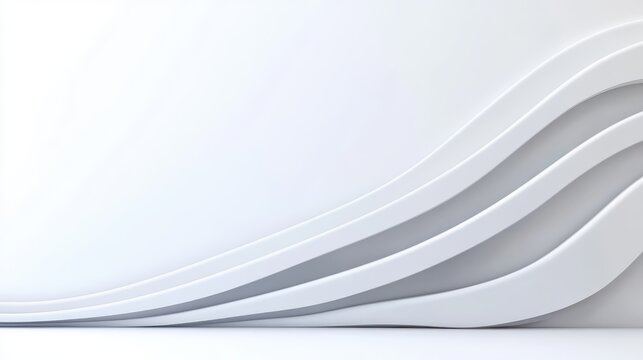 Smooth white background with plenty of room for text or logos, perfect for modern advertisements.