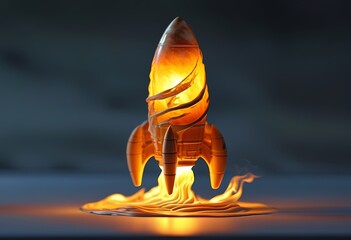 Wall Mural -  candle rocket