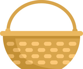 Poster - this wicker basket is waiting to be filled for a picnic or grocery shopping