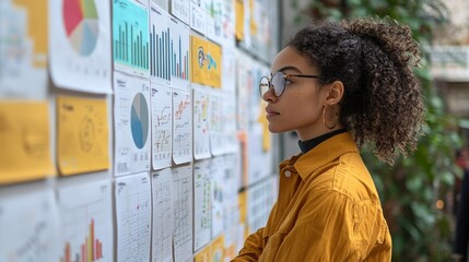 Poster - Designer Reviewing AI Generated Data in Creative Space