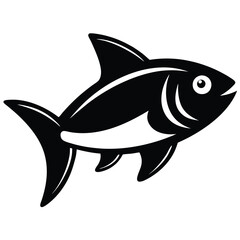 Solid color Mojarra animal vector design