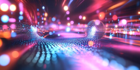 Aufkleber - a quantum dot emitting photons, with the quantum confinement effect visible at the nanoscale.