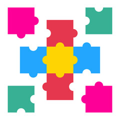 Sticker - Puzzle Icon