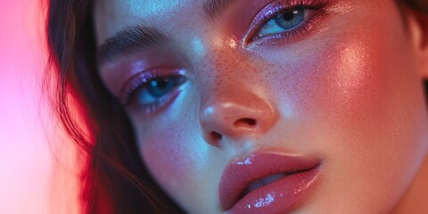 Aufkleber - an AR beauty app, where virtual makeup is applied to a live image, allowing users to experiment with different looks before purchasing.