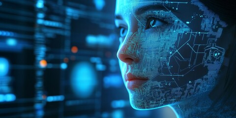 Aufkleber - Focused image of a screen displaying ethical guidelines for AI, emphasizing the importance of transparency and accountability.