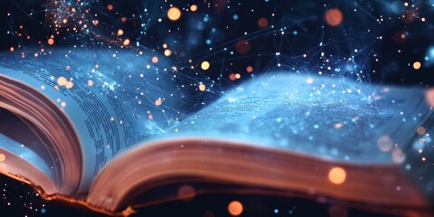 Aufkleber - an open scientific journal with annotations and bookmarks, representing active engagement with the research.