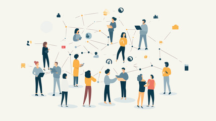 Poster - People Networking and Sharing Ideas on Social Media Platform in a Connected Digital World