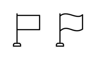 Poster - Flag icon, Flag sign vector