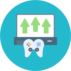 Poster - Game Publishing icon vector image. Can be used for Game Design.