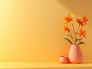 Fototapete - Copy space for banner ads, with a simple, solid color background