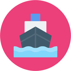 Sticker - Ship icon vector image. Can be used for Ocean.