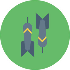 Poster - Dart icon vector image. Can be used for Archery.