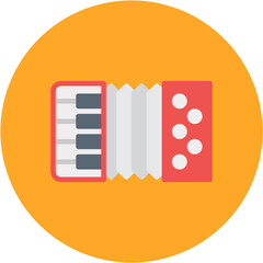 Canvas Print - Accordion icon vector image. Can be used for Oktoberfest.