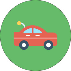 Poster - Toy Car icon vector image. Can be used for Baby Shower.