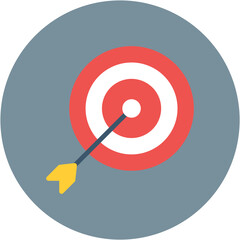 Sticker - On Target icon vector image. Can be used for Trading.