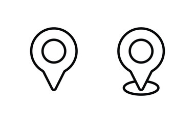 Poster - pin maps icon, location sign vector