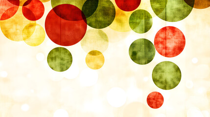 Aufkleber - Colorful circular patterns create a vibrant background for festive designs during the holiday season