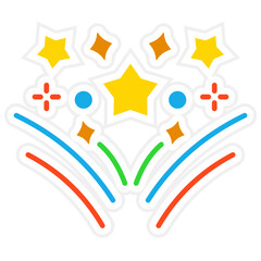 Sticker - Fireworks Icon