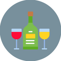 Canvas Print - Alcohol icon vector image. Can be used for Addiction.