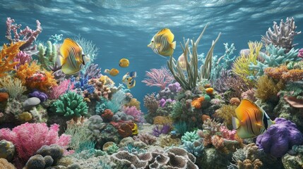 Wall Mural - Vibrant Underwater Paradise