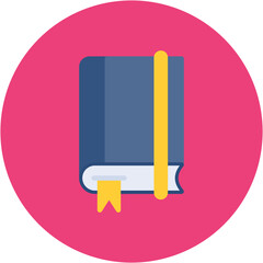 Poster - Moleskine icon vector image. Can be used for Documents And Files.