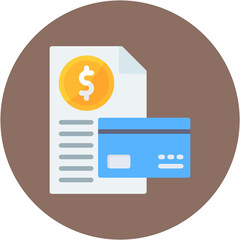 Sticker - Credit Report icon vector image. Can be used for Credit And Loan.