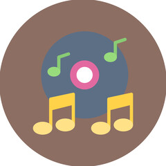 Wall Mural - Music CD icon vector image. Can be used for Bar.