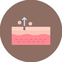 Poster - Exfoliation icon vector image. Can be used for Cosmetology.