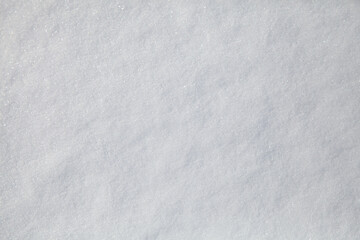 white fresh snow as a background