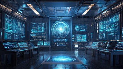 Futuristic Control Room