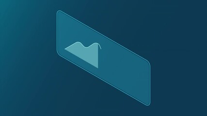 Poster - Digital chart with growing business concept. Animation futuristic graph. Digital chart. 4K video animated in isometric style
