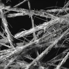 Poster - Close-Up View of Chrysotile Fibers in Tangled Formation