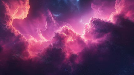Wall Mural - vibrant universe-themed wallpaper showcasing stars, galaxies, and cosmic wonders
