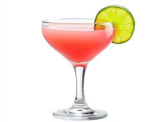 Cocktail Daiquiri on white background