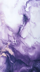 Purple white marble background, marble stone texture, abstract liquid ink wave pattern.