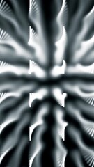 Aufkleber - Background of lines extending into depth of black backdrop. Animation. Colored lines create 3D effect using different focus and distance to background depth
