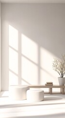 Poster - ai creating unique lighting and shadow effects in a virtual room layout, enhancing the design, ai li
