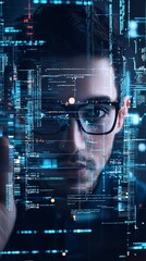 Poster - AI-enhanced video editing software creating dynamic transitions and effects automatically, AI video editing, smart post-production