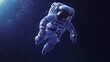 © Elnare - An astronaut floats in the vastness of space, surrounded by twinkling stars.