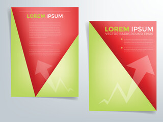 Poster - Header flyer business brochure vector graphic with space for text and message design