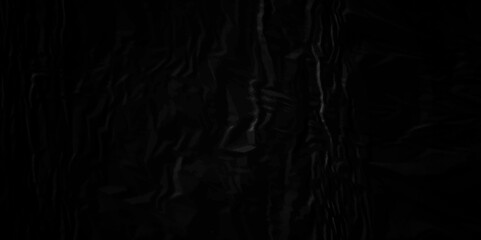 Wall Mural - Black crumpled paper texture . Black wrinkled paper texture. Black paper texture . Black crumpled and top view textures can be used for background of text or any contents .