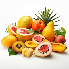 Still life of colorful fresh fruits